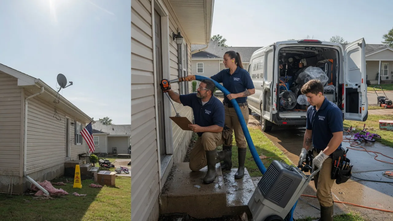 Ceiling Water Damage Restoration in Kingman, KS near me